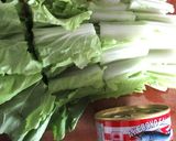 山東菜と鮭水煮との、簡単サラダ作り方1写真