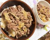 めんつゆとみりんで♪牛丼作り方3写真