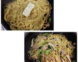 しめじと小松菜とベーコンの和風パスタ作り方5写真