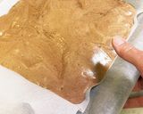 米粉でチョコチップ入　チョコロールケーキ作り方5写真