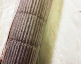 米粉でチョコチップ入　チョコロールケーキ作り方15写真