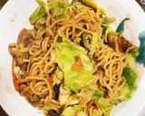 お一人様！市販の焼きそばに和風隠し味作り方3写真