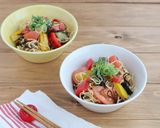高タンパク☆夏野菜の和風豆腐干サラダ作り方5写真
