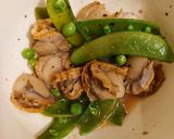 蒸しホタテとスナップえんどうぽん酢和え作り方6写真