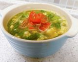 セロリと卵のバターコンソメカレースープ作り方5写真