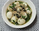 うずらの卵とニラのおばんざい　おつまみに作り方5写真