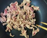 豚肉とチキンラーメン炒め作り方2写真