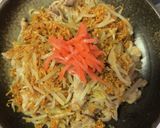 豚肉とチキンラーメン炒め作り方6写真