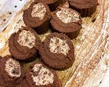 米粉でチョコチップ入　チョコロールケーキ作り方17写真