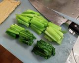 はるちゃんの「小松菜と油揚げの煮物」作り方1写真