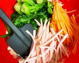 ほうれん草の彩りサラダ作り方6写真