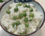 実えんどうの季節だよ〜〜✨豆ご飯作り方8写真