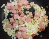 ランチョンミートとナスのトマトパスタ作り方4写真