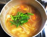 焦がしベーコンとアスパラのスープ作り方10写真