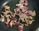 砂肝のレモンパスタ作り方1写真