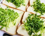 豆苗たっぷりのハムチーズサンド作り方4写真