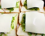 豆苗たっぷりのハムチーズサンド作り方6写真