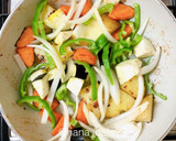 【1人分】黒酢あん風♡鶏むね肉と野菜炒め作り方11写真