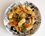 【1人分】黒酢あん風♡鶏むね肉と野菜炒め作り方14写真