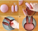 可愛くデコって食べてね！うさぎ食パン♪作り方4写真