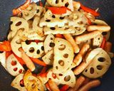 旨い！蓮根とベーコンのバルサミコ酢炒め作り方10写真