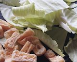簡単副菜★キャベツと油揚げの煮びたし作り方1写真