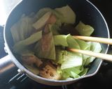 簡単副菜★キャベツと油揚げの煮びたし作り方3写真