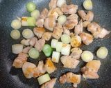 白ねぎと鶏肉の炒め物作り方5写真