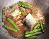 鯖缶で作る！鯖とアスパラの出汁醤油パスタ作り方4写真