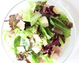 チーズ好きが喜ぶ【チーズと生ハムのサラダ作り方4写真