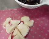 わらびとじゃがいもの味噌汁作り方1写真
