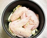 炊飯器で簡単に 手羽先キャベツ ＋スープ作り方3写真