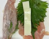 ササミの梅肉シソ、チーズシソ焼き☆作り方4写真