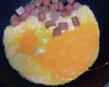 ランチョンミートと玉子のバゲットサンド作り方2写真