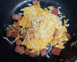 ランチョンミートと玉子のバゲットサンド作り方4写真