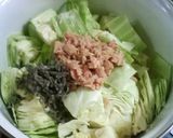簡単！キャベツとツナの塩こぶ煮♪作り方2写真