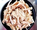 コンニャクと切り昆布 きのこ炊き込みご飯作り方12写真