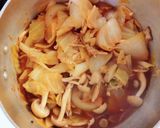 具沢山！キャベツときのこのデミ風味煮込み作り方6写真