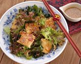 カリッと豆腐と生わかめのチョレギサラダ作り方7写真