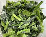 ほうれん草のたまご焼き作り方1写真
