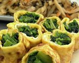 ほうれん草のたまご焼き作り方8写真