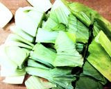 チンゲン菜と豆腐 しめじの味噌コンソメ煮作り方1写真
