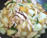 お鍋の残り有効活用 適当で美味しい中華丼作り方6写真