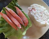 カニカマdeタンパク質！サラダ蒸しパン作り方9写真