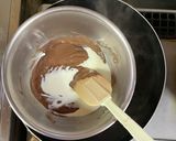 超簡単☆チョコバナナケーキ♪♪作り方3写真