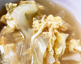 キャベツと玉ねぎと卵の中華スープ作り方6写真