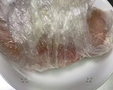 蒸し鶏と春キャベツの胡麻マヨサラダ作り方3写真