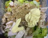 蒸し鶏と春キャベツの胡麻マヨサラダ作り方7写真