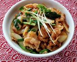豚しゃぶ肉で、焼肉丼♪作り方2写真
