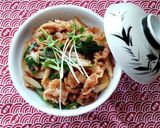豚しゃぶ肉で、焼肉丼♪作り方4写真